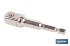 ADAPTADOR DE PORTAVASOS 1/2" PARA VASOS DE 1/4" | LONGITUD: 72 MM | ACERO CROMO VANADIO