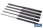 SET DE 5 BOTADORES CILÍNDRICOS | DIÁMETROS: 3 - 10 MM | FABRICADOS EN ACERO CROMO VANADIO TEMPLADO | USO PROFESIONAL E INDUSTRIAL
