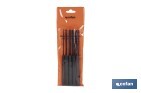 Set de 5 botadores cilíndricos | Diámetros: 3 - 10 mm | Fabricados en acero cromo vanadio templado | Uso Profesional e Industrial - Cofan
