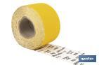 Roll of abrasive paper "Yellow" - Cofan