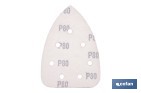 Hojas de lija para lijadora de detalle (Mouse) | Pack de 5 hojas de lija triangulares | Material: óxido de aluminio | Disponibles en diferentes granos - Cofan