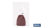 Hojas de lija para lijadora de detalle (Mouse) | Pack de 5 hojas de lija triangulares | Material: óxido de aluminio | Disponibles en diferentes granos - Cofan