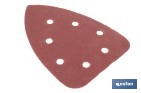 Hojas de lija para lijadora de detalle (Mouse) | Pack de 5 hojas de lija triangulares | Material: óxido de aluminio | Disponibles en diferentes granos - Cofan