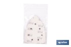 Hojas de lija para lijadora de detalle (Mouse) | Pack de 5 hojas de lija triangulares | Material: óxido de aluminio | Disponibles en diferentes granos - Cofan