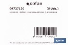 Hojas de lija para lijadora de detalle (Mouse) | Pack de 5 hojas de lija triangulares | Material: óxido de aluminio | Disponibles en diferentes granos - Cofan