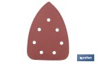 Hojas de lija para lijadora de detalle (Mouse) | Pack de 5 hojas de lija triangulares | Material: óxido de aluminio | Disponibles en diferentes granos - Cofan