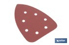 Hojas de lija para lijadora de detalle (Mouse) | Pack de 5 hojas de lija triangulares | Material: óxido de aluminio | Disponibles en diferentes granos - Cofan