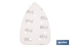 Hojas de lija para lijadora de detalle (Mouse) | Pack de 5 hojas de lija triangulares | Material: óxido de aluminio | Disponibles en diferentes granos - Cofan