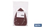 Hojas de lija para lijadora de detalle (Mouse) | Pack de 5 hojas de lija triangulares | Material: óxido de aluminio | Disponibles en diferentes granos - Cofan