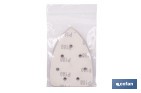 Hojas de lija para lijadora de detalle (Mouse) | Pack de 5 hojas de lija triangulares | Material: óxido de aluminio | Disponibles en diferentes granos - Cofan