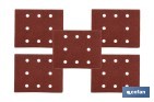 PACK DE 5 HOJAS DE LIJA PARA LIJADORA ORBITAL | HOJAS DE LIJA RECTANGULARES DE ÓXIDO DE ALUMINIO | DISPONIBLES EN DIFERENTES GRANOS