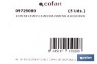 Discos de lija para lijadora Orbital | Pack de 5 hojas de lija redondas | Material: óxido de aluminio | Disponibles en diferentes granos - Cofan