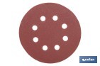 Discos de lija para lijadora Orbital | Pack de 5 hojas de lija redondas | Material: óxido de aluminio | Disponibles en diferentes granos - Cofan