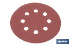 Discos de lija para lijadora Orbital | Pack de 5 hojas de lija redondas | Material: óxido de aluminio | Disponibles en diferentes granos - Cofan