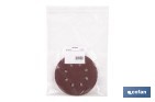 Discos de lija para lijadora Orbital | Pack de 5 hojas de lija redondas | Material: óxido de aluminio | Disponibles en diferentes granos - Cofan