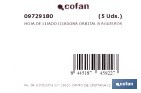 Discos de lija para lijadora Orbital | Pack de 5 hojas de lija redondas | Material: óxido de aluminio | Disponibles en diferentes granos - Cofan