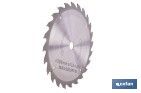 Hoja de sierra circular para madera Ø185 mm con 24 dientes | Compatible con sierras circulares | Corte limpio en madera, plástico y metal blando - Cofan