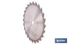 Hoja de sierra circular para madera Ø185 mm con 24 dientes | Compatible con sierras circulares | Corte limpio en madera, plástico y metal blando - Cofan