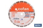 Disques de Diamant "modèle cantero" professionnel - Cofan