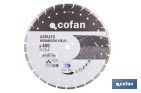 Diamond disc for old concrete and asphalt - Cofan
