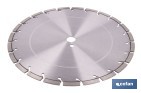 Disco de diamante reforzado soldado por láser | Corte húmedo en asfalto y hormigón abrasivo | Disponible en diferentes medidas - Cofan