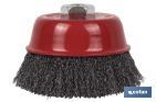 Crimped cup wire brush M14 Steel - Cofan