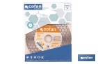 Disco porcelánico para corte, lijado y desbaste | Corte en seco de cerámica, porcelánico y gres | Disponible en diferentes medidas - Cofan