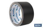 Black aluminium tape 30 microns | Black | Size: 50mm x 10m  - Cofan