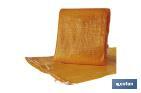 Pack 10 sacos | Color rojo y naranja | De polymesh | Con pasador | Medidas 55 x 83 cm - Cofan