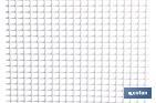 PVC square mesh | Mesh aperture of 5mm | Available in white | Size: 1 x 25mm - Cofan