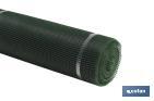 Malla de PVC | Hueco cuadrado de 10 mm | Color verde | Medida 1 x 25 m - Cofan