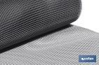 PVC square mesh | Mesh aperture of 10mm | Available in silver grey | Size: 1 x 25mm - Cofan