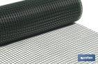 PVC SQUARE MESH | MESH APERTURE OF 20MM | AVAILABLE IN GREEN | SIZE: 1 X 25MM