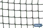 PVC square mesh | Mesh aperture of 20mm | Available in green | Size: 1 x 25mm - Cofan