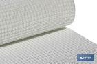 Malla de PVC | Hueco cuadrado de 20 mm | Color blanco | Medida 1 x 25 m - Cofan