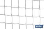 PVC square mesh | Mesh aperture of 20mm | Available in white | Size: 1 x 25mm - Cofan