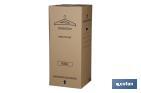 CAJA ARMARIO PARA MUDANZAS | MEDIDAS 50 X 50 X 120 CM | MATERIAL DE CARTÓN ONDULADO