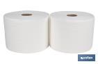 Pack de 2 bobinas industriales de papel secamanos | Doble capa extra | Máxima Absorción - Cofan
