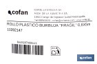 Rollo de plástico de burbuja | Ideal para mudanzas, embalajes y envíos | 40 g/m2 | Dos medidas diferentes| Protección para objetos delicados - Cofan