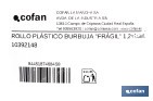 Rollo de plástico de burbuja | Ideal para mudanzas, embalajes y envíos | 40 g/m2 | Dos medidas diferentes| Protección para objetos delicados - Cofan