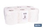 Bobinas industriales de papel secamanos | Papel extralaminado de doble capa | Pack de 2 o 6 unidades - Cofan