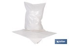 SACO DE POLIETILENO BLANCO IMPERMEABLE | GALGA 300 | GROSOR: 75 MICRAS | MEDIDAS: 55 X 75 CM