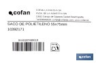 Saco de polietileno blanco impermeable | Galga 300 | Grosor: 75 micras | Medidas: 55 x 75 cm - Cofan