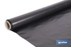Rollo de film negro | Material: polietileno | Galga 400 | Grosor: 100 micras | Protección de embalajes | Disponible en diferentes medidas - Cofan