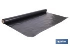 Rollo de film negro | Material: polietileno | Galga 400 | Grosor: 100 micras | Protección de embalajes | Disponible en diferentes medidas - Cofan