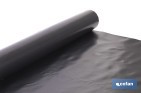 Rollo de film negro | Material: polietileno | Galga 400 | Grosor: 100 micras | Protección de embalajes | Disponible en diferentes medidas - Cofan