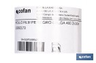 Rollo de film negro | Material: polietileno | Galga 400 | Grosor: 100 micras | Protección de embalajes | Disponible en diferentes medidas - Cofan