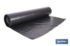Rollo de film negro | Material: polietileno | Galga 400 | Grosor: 100 micras | Protección de embalajes | Disponible en diferentes medidas - Cofan