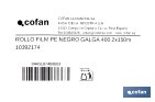 Rollo de film negro | Material: polietileno | Galga 400 | Grosor: 100 micras | Protección de embalajes | Disponible en diferentes medidas - Cofan
