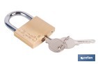 Quality Plus Brass Padlock - Cofan